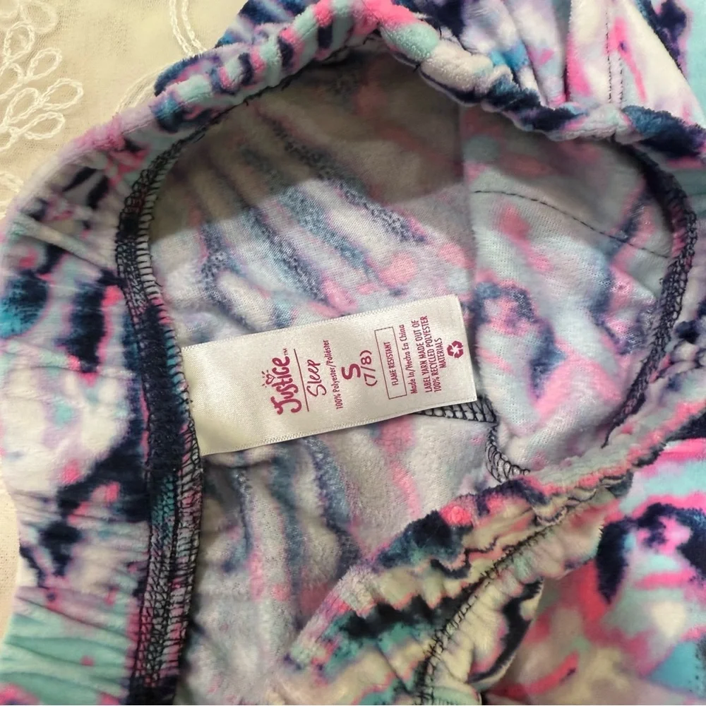 Justice Vibrant Tie-Dye and Solid Black Joggers